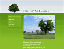 Tablet Screenshot of forewaygolfcourse.com